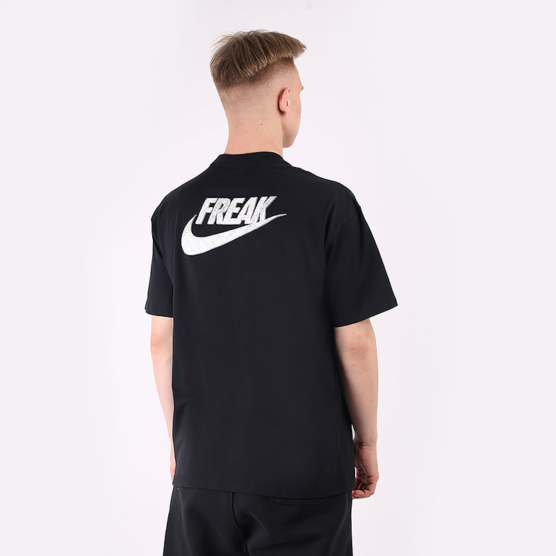 мужская черная футболка Nike Dri-FIT Giannis Freak Swoosh Basketball T-Shirt DB6072-010 - цена, описание, фото 4